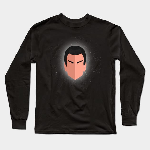 S'Chn T'Gai Spock Long Sleeve T-Shirt by George Barakoukakis